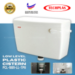 "TECHPLAS"  TOILET CISTERN ELEGEN L/L PVC  3 gal 1001#/1103#胶马桶水箱(白色)