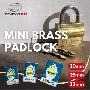 "TRADEMARK"  PADLOCK BRASS  101/102/103  20mm/25mm/32mm 铜吊锁