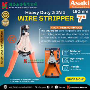 "ASAKI"  WIRE STRIPPER AUTOMATIC PLIER AK-0340