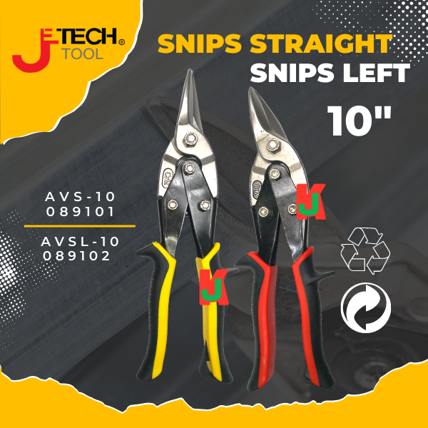 Urrea Avaition Snips, 303L, 1 5/8 Left Cut, 10 Long