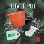 "BABA"  FLOWER POT PVC  (280mm)  TN-3470-A (COTTA)胶花盆