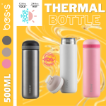 ''BOS'S'' VACUUM FLASK S/STEEL BOTTLE TRAVEL 500ML 白钢保温瓶(BSL050H)