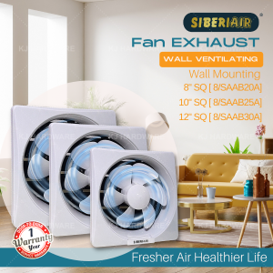''SIBERAIR'' FAN EXHAUST WALL VENTILATING 8'' SQ [8/SAAB20A]， 10" SQ[10/SAAB25A]  , 12" SQ[12/SAAB30A] 抽风机