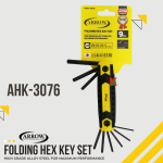 ''ARROW''  ALLEN KEY SET HEX FOLDING TYPE (METRIC/SAE/TORX) AHK-3075/AHK-3076/AHK-3077 [8pcs/9pcs/8pcs/set]9头L型6角扳手