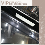 "VIP"  DISH RACK S/STEEL 2-TIER DRP-9082  2层白钢碗架