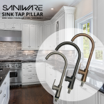 "SANIWARE PREMIER" SINK TAP PILLAR SWP-SS-304-106 [S/STEEL] / SWP-GB-304-116 [GUN BLACK] / SWP-RG-304-126 [ROSE GOLD]