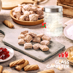 ''TOP POINT'' CONTAINER ROUND GLASS CANISTER TP-G06-8310J13 / TP-G06-8310J18 玻璃圆罐 1300ML/ 1800ML
