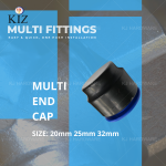 ''KIZ'' MULTI END CAP 20mm(3/4") 25mm(1/2'') 32mm(1-1/4")圆盖