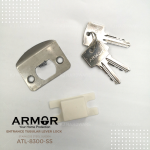 ''ARMOR'' ENTRANCE LOCKSET MORTISE LEVER ATL-8300-SS有柄大门锁 - 白钢