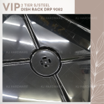 "VIP"  DISH RACK S/STEEL 2-TIER DRP-9082  2层白钢碗架