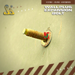 R:  WALL PLUG EXPANSION BOLT  M10 x 120mm x 50-1.50P  粗墙壁塞子 (2PC/PKT)