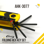 ''ARROW''  ALLEN KEY SET HEX FOLDING TYPE (METRIC/SAE/TORX) AHK-3075/AHK-3076/AHK-3077 [8pcs/9pcs/8pcs/set]9头L型6角扳手