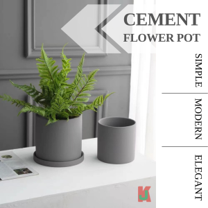 ''AL'' SIMPLE ROUND INSTA NORDIC STLYE CERAMIC FLOWER POT 北欧INS直筒圆形陶瓷花盆