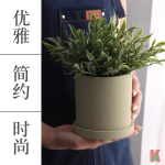 ''AL'' SIMPLE ROUND INSTA NORDIC STLYE CERAMIC FLOWER POT 北欧INS直筒圆形陶瓷花盆