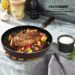 "EKONWARE"  FRYING PAN S/STEEL NON-STICK 24CM (2.3MM) EK-VP2423-MA / 28CM (2.3MM)EK-VP2823-MA 钢长柄不粘煎鼎 24CM/28CM