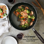 "EKONWARE"  FRYING PAN S/STEEL NON-STICK 24CM (2.3MM) EK-VP2423-MA / 28CM (2.3MM)EK-VP2823-MA 钢长柄不粘煎鼎 24CM/28CM
