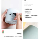 ''AL'' SIMPLE ROUND INSTA NORDIC STLYE CERAMIC FLOWER POT 北欧INS直筒圆形陶瓷花盆