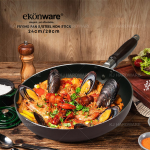 "EKONWARE"  FRYING PAN S/STEEL NON-STICK 24CM (2.3MM) EK-VP2423-MA / 28CM (2.3MM)EK-VP2823-MA 钢长柄不粘煎鼎 24CM/28CM