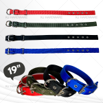 ''NO BRAND'' DOG COLLAR BELT NYLON 19'' x 1" 304528 (COLOUR)尼龙狗颈带