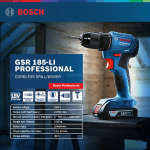 "BOSCH"  BAT. SCREWDRIVER GSR 185-LI (06019K30L2)电池螺丝钻   (BSH008)