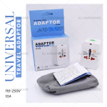 "ADAPTOR"  TRAVEL MULTI ADAPTOR WITH NEON 13AMP 3388万能插头