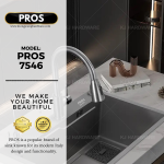 "PROS" SINK BLACK COATED S/STEEL SINGLE BOWL WITH ACCESSORIES