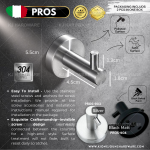"PROS" CLOTH HANGER HOOK STAINLESS STEEL (2PC PER BOX)