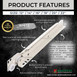 DRAWER SLIDE (WHITE) WITH VARIOUS OF SIZE