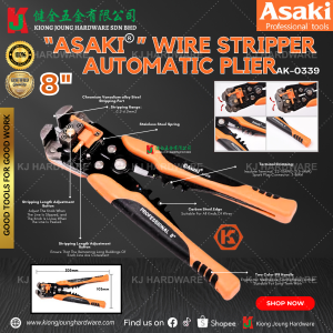 "ASAKI"  WIRE STRIPPER AUTOMATIC PLIER AK-0339
