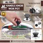 "AL"  HANDLE KNOB WOK POT [AL-1001]