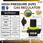''KINGSJAW''  KJ-181 GAS REGULATOR HIGH PRESSURE (H/P)