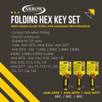 ''ARROW''  ALLEN KEY SET HEX FOLDING TYPE (METRIC/SAE/TORX) AHK-3075/AHK-3076/AHK-3077 [8pcs/9pcs/8pcs/set]9头L型6角扳手