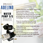"ADELINO"  WATER PUMP S/S MULTI STAGE CENTRIFUGAL BWJ2-5电水邦