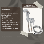 "BLITON"  TOILET BIDET SPRAY S/STEEL B1099厕所全套喷水洒(白钢)