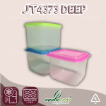 "APPLELADY"  CONTAINER SQ. PVC JT4373 DEEP 胶盒方形 11cm x 11cm x 9cm 高身食物