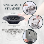 SINK WASTE STRAINER GRATING S/STEEL HD1016 (11.5CM)