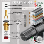 "PROS" ANGLE VALVE S/STEEL GREY (PROS-5088)