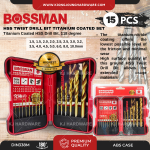 "BOSSMAN" HSS DRILL BITS 15PCS/SET (BD42-15)