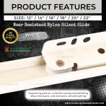 DRAWER SLIDE (WHITE) WITH VARIOUS OF SIZE