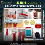 ''KINGSJAW" FAUCET AND SINK INSTALLER [5 IN 1] AFSI