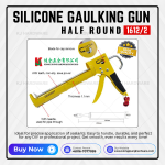 SILICONE GAULKING GUN HALF ROUND 1612/2 (YELLOW)  9-1/2"
