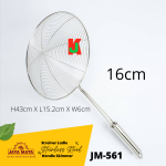 ''JAYAMATA'' JM-561/ JM-562/ JM-563/ JM-564 STRAINER LADLE S/STEEL HANDLE SKIMMER不锈钢柄网面捞 16CM/ 18CM/ 20CM/ 22CM (KH047)