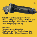 "BOSSMAN"  GRINDER ANGLE  4''  BSS-754AS (SIRIM)磨石机 850W