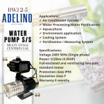 "ADELINO"  WATER PUMP S/S MULTI STAGE CENTRIFUGAL BWJ2-5电水邦