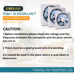 ''SIBERAIR'' FAN EXHAUST WALL VENTILATING 8'' SQ [8/SAAB20A]， 10" SQ[10/SAAB25A]  , 12" SQ[12/SAAB30A] 抽风机