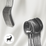 "SABLE"  SPOON S/STEEL 12PCS/SET SA-T01-S-C219白钢汤匙/叉子