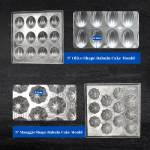 ''CWO'' MOULD BISCUIT CAKE ALUM 9" x 9'' SQUARE 米良饼印 (12格)