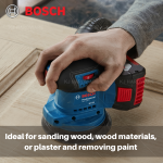 "BOSCH"  SANDER ORBITAL SOLO BATT. GEX 185-LI (06013A5080) 轨道砂光机 < 6 MONTHS WARRANTY>   (BSH010)