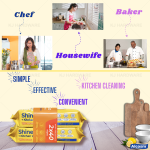 ''ALCOSM'' KITCHEN CLEANING WIPES [40/SHEETS] MP-003厨房去污湿纸巾
