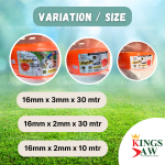 "KINGSJAW"  HOSE PVC GARDEN ORANGE  (5/8") GPI 1600 10M / 30M (SUPER FANCY)金黄水喉   (KJS693)